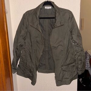 Coldwater Creek Green Utility Jacket